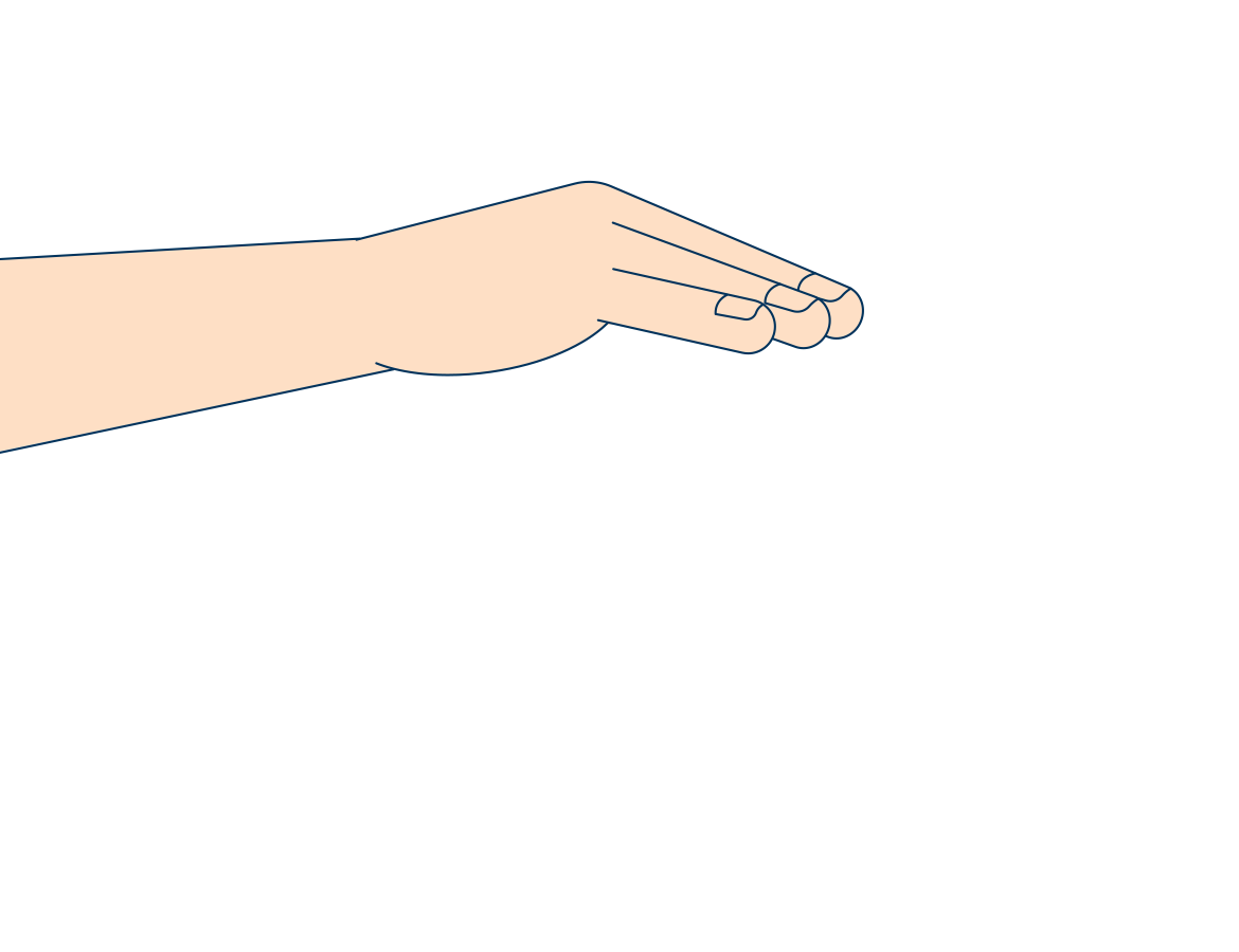 아동을 보호하는 윗 손 일러스트